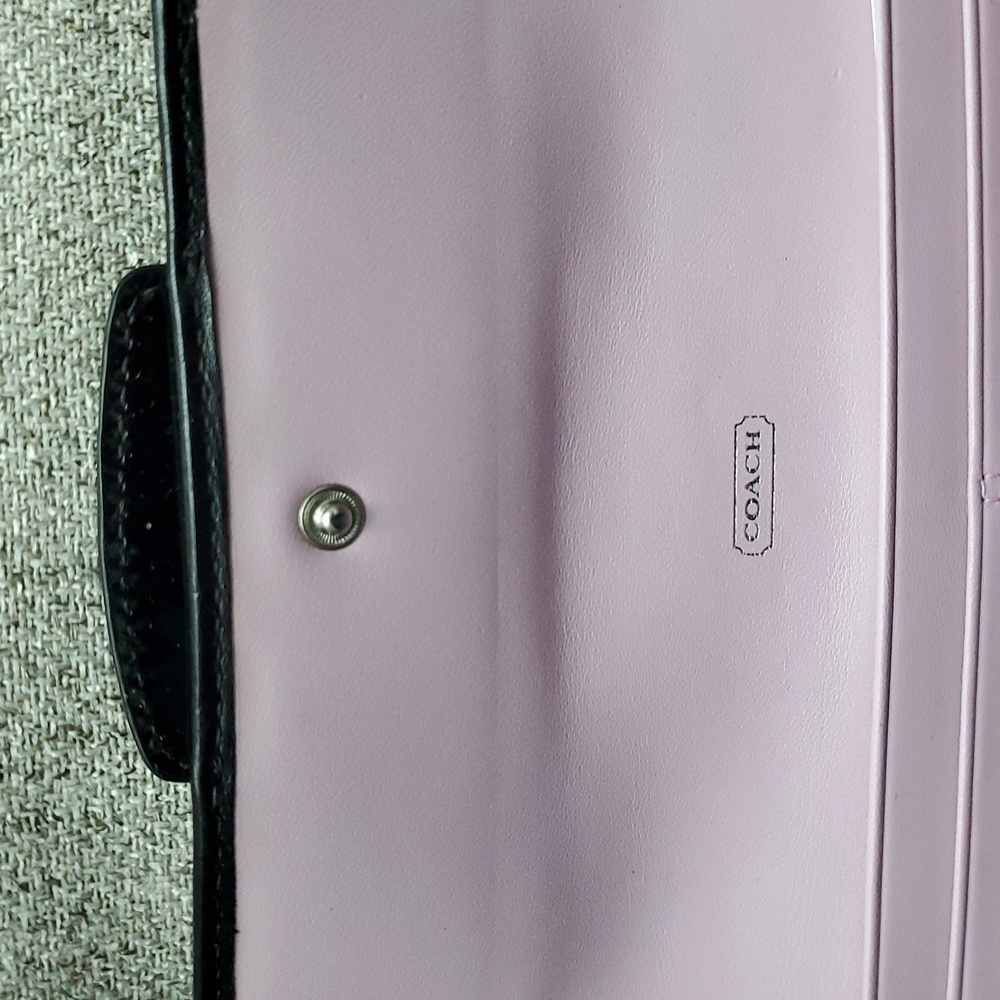 NWOT Coach Penelope Black and White Monogram Op Art Wallet - Picture 7 of 16